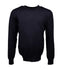 Pull Noir col rond-100% laine vierge